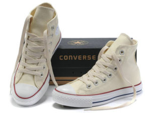 Высокие кеды Converse Chuck Taylor All Star бежевые - общее фото