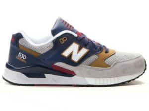 Кроссовки New Balance 530 мужские серые с темно-синим - фото справа