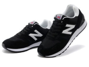 Кроссовки New Balance 670 черные с белым - фото слева