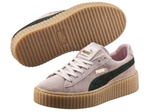 Кроссовки Puma by Rihanna Creeper женские розовые с черным - общее фото