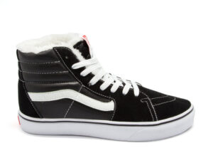 Зимние Vans SK8-Hi на меху черные с белым (35-45)