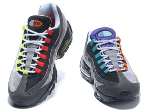 Nike Air Max 95 серые с черным