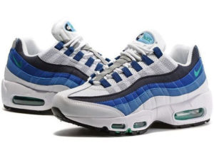 Nike Air Max 95 белые с синим