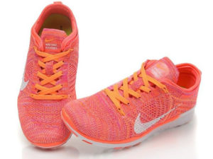 Nike Free Run Flyknit 5.0 оранжевые