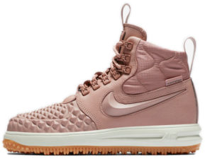 Зимние Nike Air Force 1 с МЕХОМ Lunar Duckboot розовые (35-40)