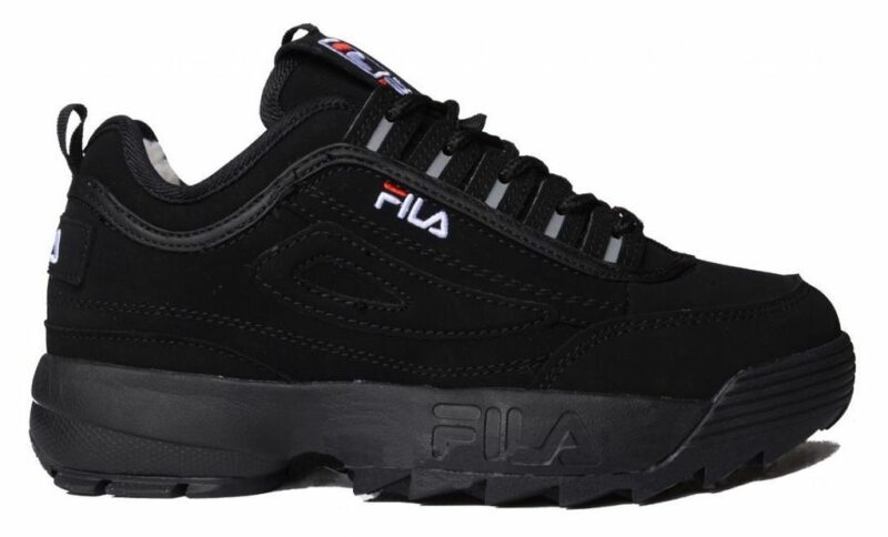 Зимние Fila Disruptor 2 с мехом Black черные (35-44)