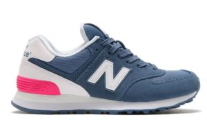 New Balance 574 синие с розовым женские (35-39)