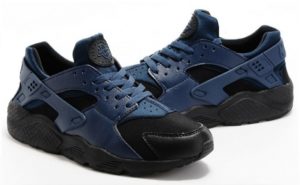 Nike Air Huarache черные с синим (41-44)