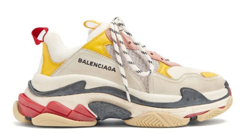 Balenciaga Triple S Cream/Yellow/Red женские (35-40)