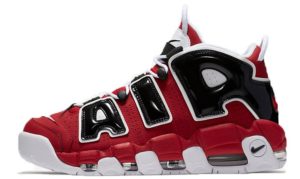 Nike Air More Uptempo красные с черным и белым 36-45