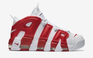 Nike Air More Uptempo белые с красным 40-45