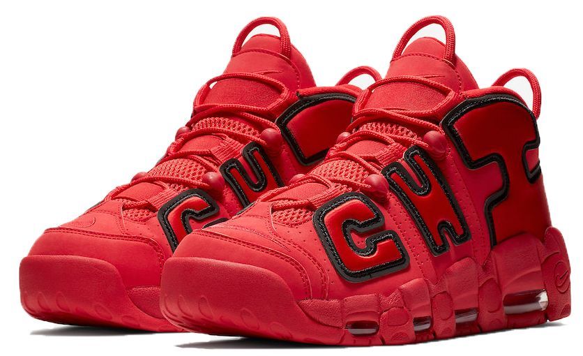 Nike air more uptempo red best sale