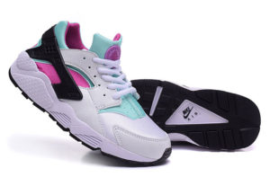 Nike Air Huarache бело-бирюзовые с сиреневым (35-40)