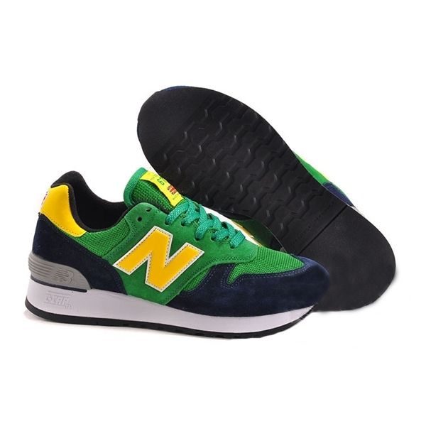 New Balance 670 замша-сетка зеленые с синим (35-45)