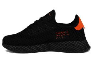 Adidas Deerupt Runner черные с оранжевым (35-39)