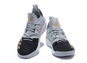 Adidas Harden Vol.2 серые с черным и золотым (40-45)