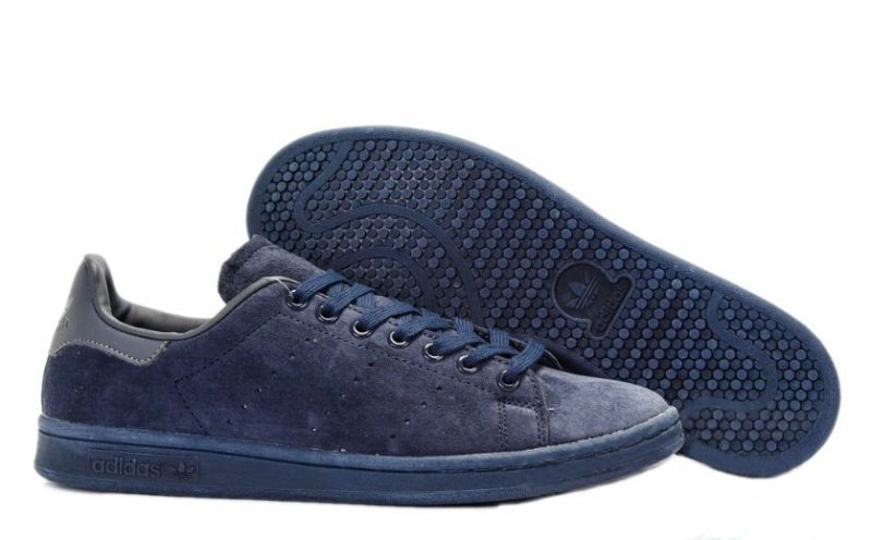 Adidas Stan Smith "Suede" темно-синие (39-44)