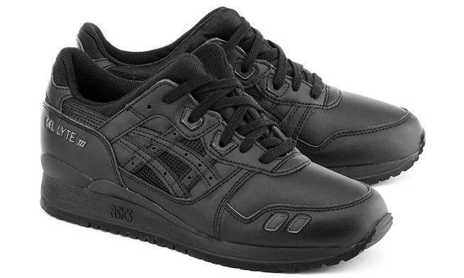 Asics gel lyte 3 all black hotsell