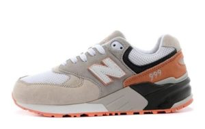 New Balance 999 "Cherry Blossom" серые с белым и оранжевым (36-40)