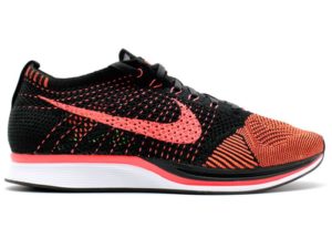 Nike Flyknit Racer оранжевые с черным (40-44)