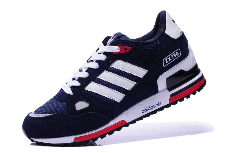 Adidas ZX 750 синие с белым и красным (40-44). Адидас zx 750