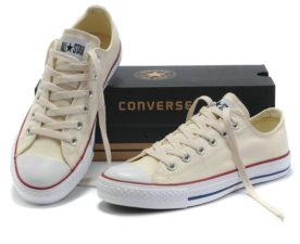 Converse All Star Chuck Taylor low низкие бежевые (35-45). Конверс Ол Стар