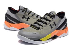 Under Armour Stephen Curry 2 серые с оранжевым (40-45)