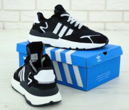 Adidas Nite Jogger черно-белые (40-44)