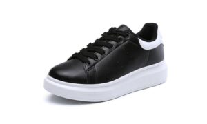 Alexander Mcqueen Leather черные с белым (35-39)