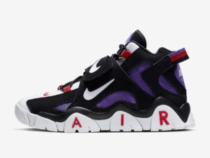 Nike Air Barrage Mid QS черные-белые-фиолетовые (40-44)