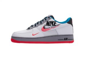 Nike Air Force 1 LV8 "Script Swoosh" белые с серым (40-44)