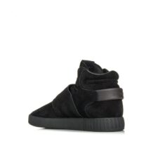 Зимние Adidas Tubular Invader Strap с мехом черные (40-44)