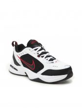 Зимние Nike Air Monarch с мехом черно-белые кожаные мужские (40-45)