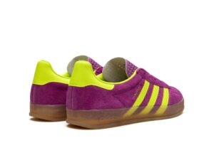 Adidas Gazelle Indoor фиолетовые с салатовым замшевые женские (36-40)