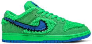 Nike SB Dunk Low Grateful Dead зеленые с синим замшевые мужские-женские (35-44)